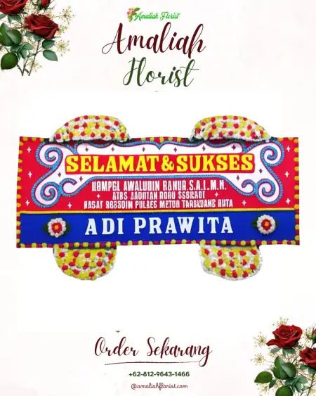 Papan Bunga Ucapan Selamat Wonokromo